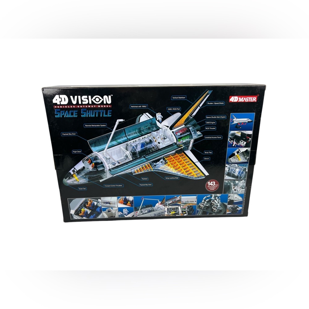 4D Vision 1/72 Space Shuttle Vehicle Cutaway Model New Sealed - Picture 2 of 11